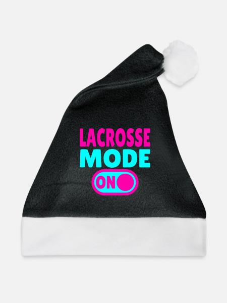 Lacrosse Mode ON - Weihnachtsmütze - Schwarz/Weiß