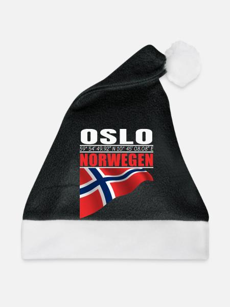 Oslo - Weihnachtsmütze - Schwarz/Weiß
