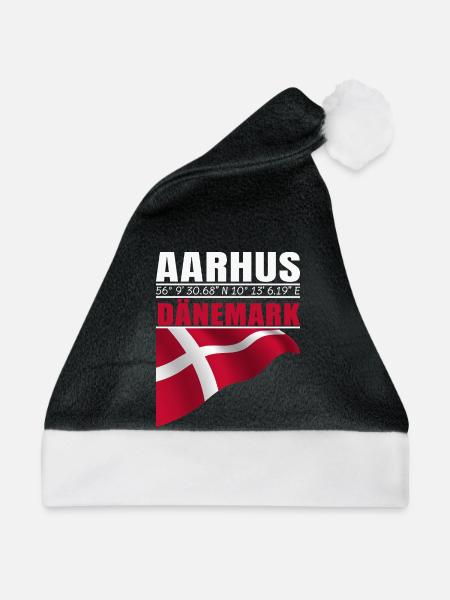 Aarhus - Weihnachtsmütze - Schwarz/Weiß - Vorne