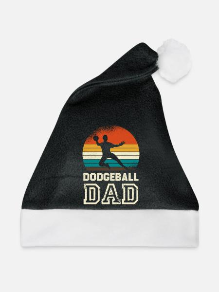 Dodgeballdad im Retro Sunset - Weihnachtsmütze - Schwarz/Weiß