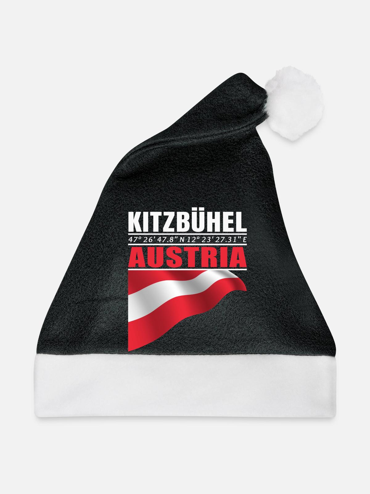 Kitzbühel - Weihnachtsmütze - Schwarz/Weiß - Vorne