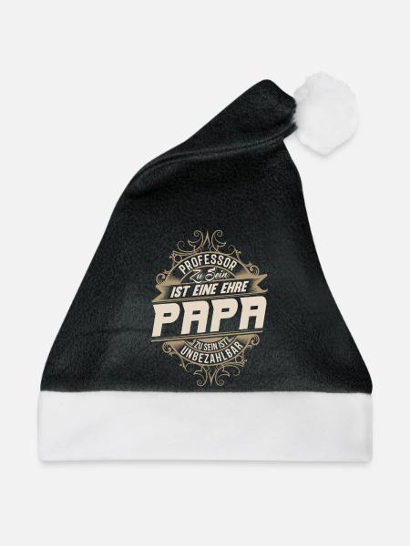Professor Papa - Weihnachtsmütze - Schwarz/Weiß