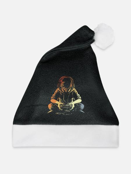 Gamer - Weihnachtsmütze - Schwarz/Weiß