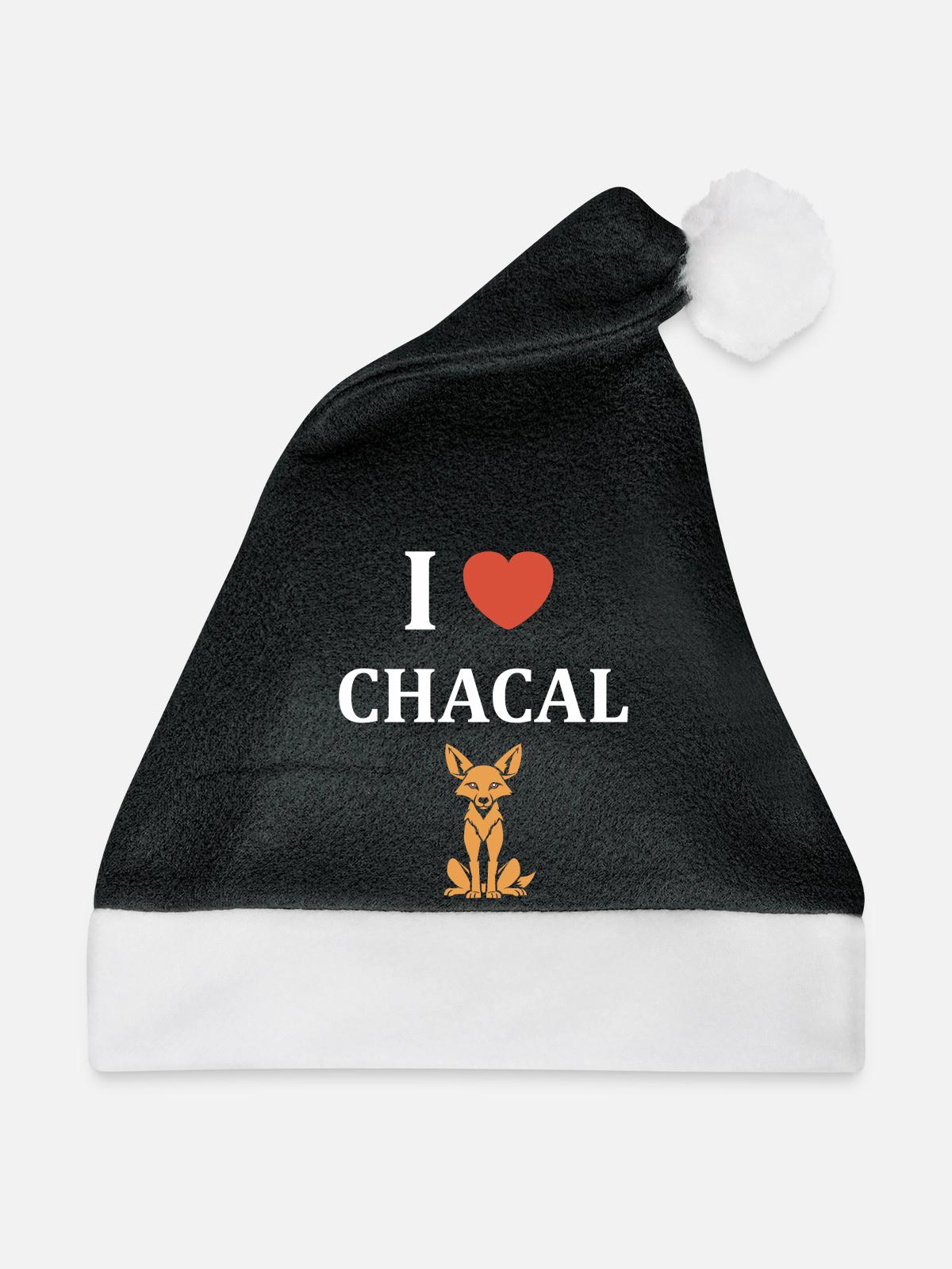 Schakal - Weihnachtsmütze - Schwarz/Weiß - Vorne