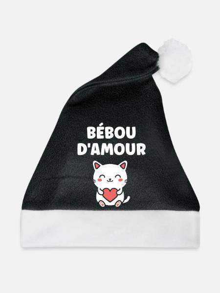 Liebe Beboo Katzenherz - Weihnachtsmütze - Schwarz/Weiß