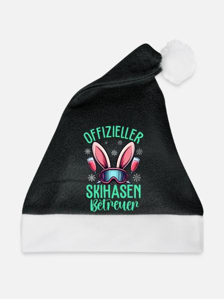 Offizieller Skihasen Betreuer - Weihnachtsmütze - Schwarz/Weiß