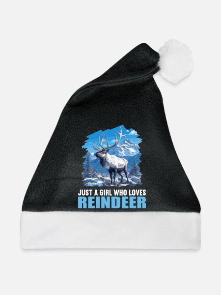 Rentiere Rentier - Weihnachtsmütze - Schwarz/Weiß