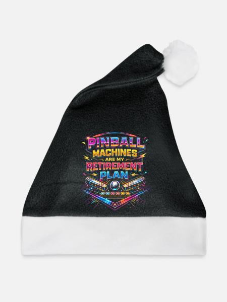Pinball Flipperspieler - Weihnachtsmütze - Schwarz/Weiß
