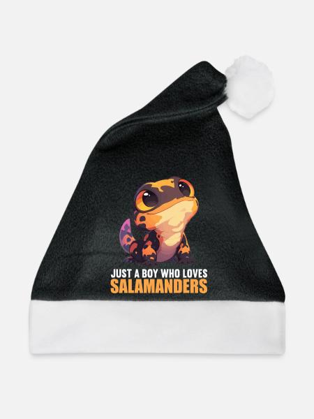 Feuersalamander Salamander - Weihnachtsmütze - Schwarz/Weiß