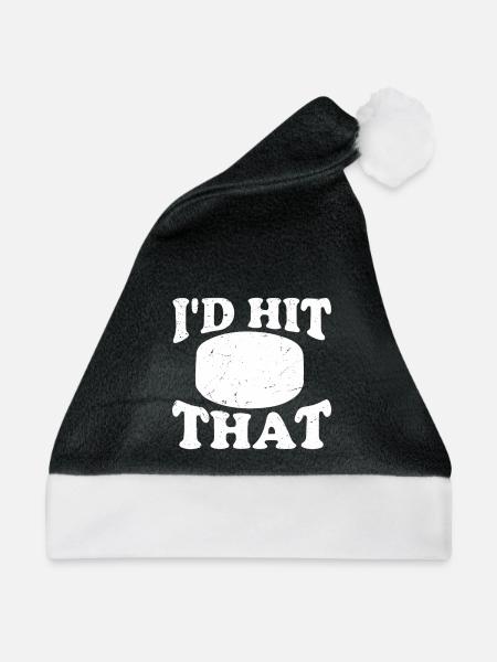 I'd Hit That - Weihnachtsmütze - Schwarz/Weiß - Vorne