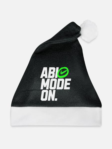ABI MODE ON - Weihnachtsmütze - Schwarz/Weiß