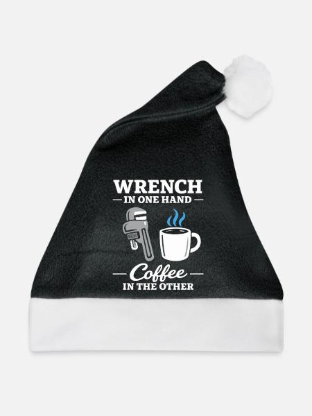 Pfeifenflüsterer, Klempnerhandwerk, Humor-geschenk - Weihnachtsmütze - Schwarz/Weiß