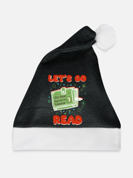 Lesen Sie Quer durch Amerika - Weihnachtsmütze - Schwarz/Weiß
