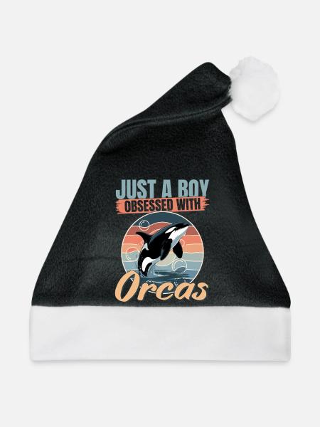 Funny Orca - Weihnachtsmütze - Schwarz/Weiß