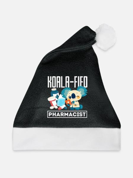 Koala-apotheker Pharmazietechniker - Weihnachtsmütze - Schwarz/Weiß