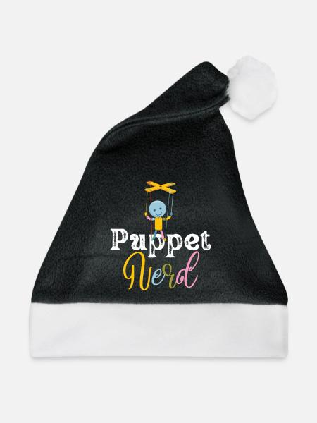 Puppen-Nerd-Marionettenkunst - Weihnachtsmütze - Schwarz/Weiß
