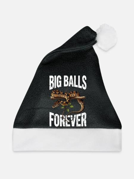Königspython Schlangen Liebhaber Terrarium Python - Weihnachtsmütze - Schwarz/Weiß