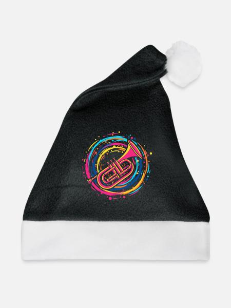Trompeter - Weihnachtsmütze - Schwarz/Weiß