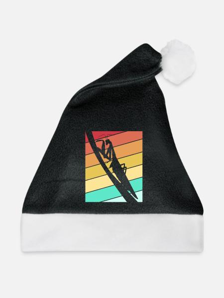 Mantis Gottesanbeter Gottesanbeterin - Weihnachtsmütze - Schwarz/Weiß