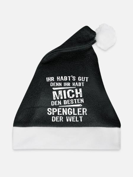 Spengler - Weihnachtsmütze - Schwarz/Weiß