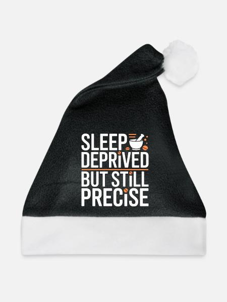 Pharmacist Student Sleep Deprived Pharmacy Trainee - Weihnachtsmütze - Schwarz/Weiß - Vorne