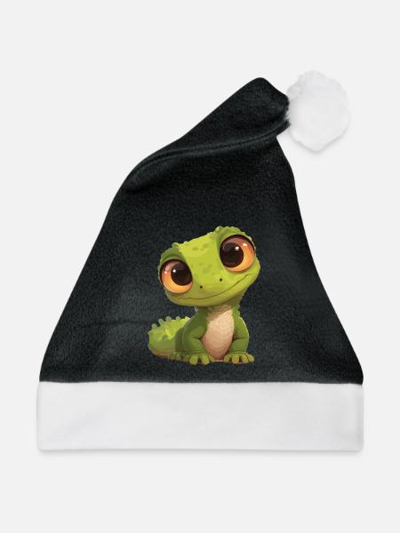Eidechsen Eidechse - Weihnachtsmütze - Schwarz/Weiß