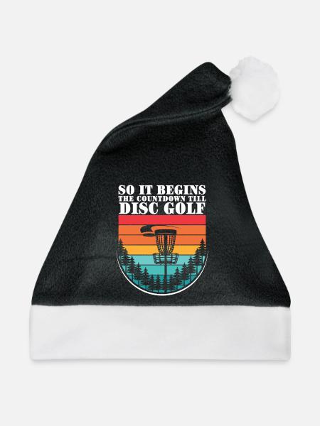 Disc Golf Geschenke Discgolf - Weihnachtsmütze - Schwarz/Weiß
