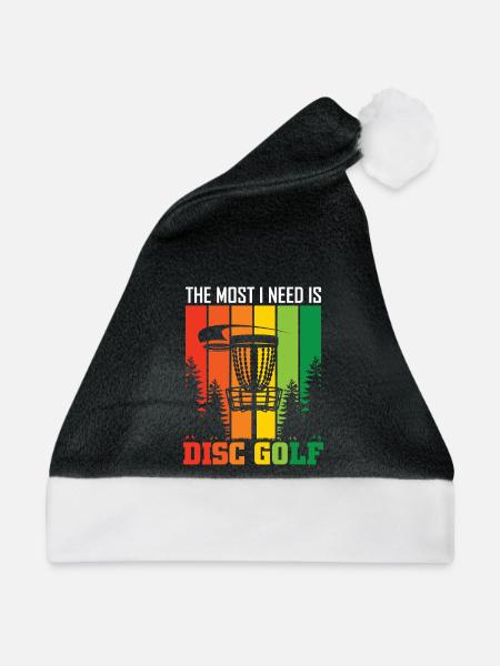 Disc Golf Geschenke Discgolf - Weihnachtsmütze - Schwarz/Weiß