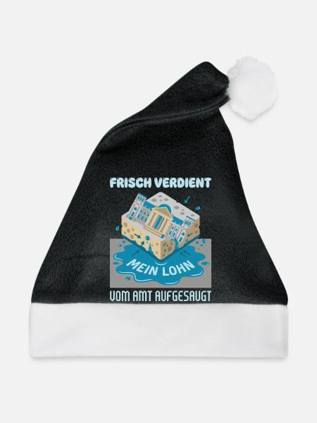 Frisch Verdient Vom Amt Aufgesaugt - Weihnachtsmütze - Schwarz/Weiß
