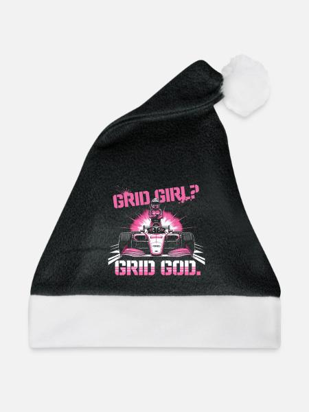 Autorennen Motorsport - Weihnachtsmütze - Schwarz/Weiß