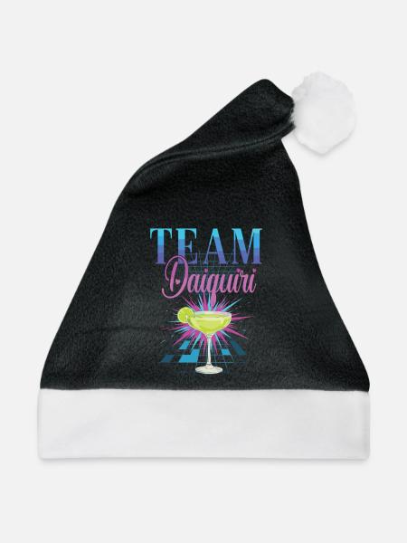 Junggesellinnenabschied Cocktail Team Daiquiri - Weihnachtsmütze - Schwarz/Weiß