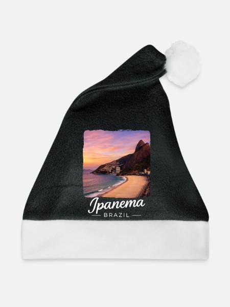 Ipanema Brasilien - Weihnachtsmütze - Schwarz/Weiß