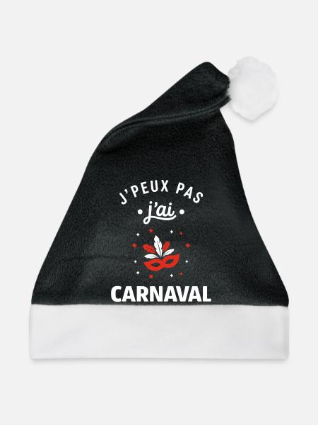 Karneval - Weihnachtsmütze - Schwarz/Weiß