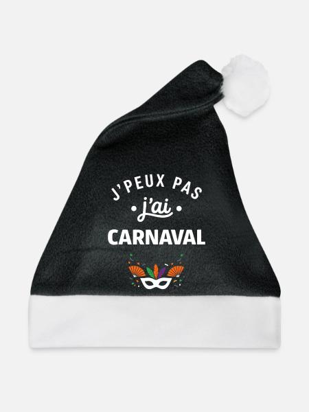 Karneval - Weihnachtsmütze - Schwarz/Weiß