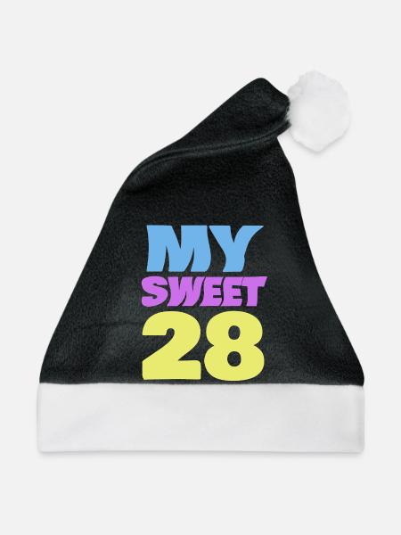 28 - Weihnachtsmütze - Schwarz/Weiß