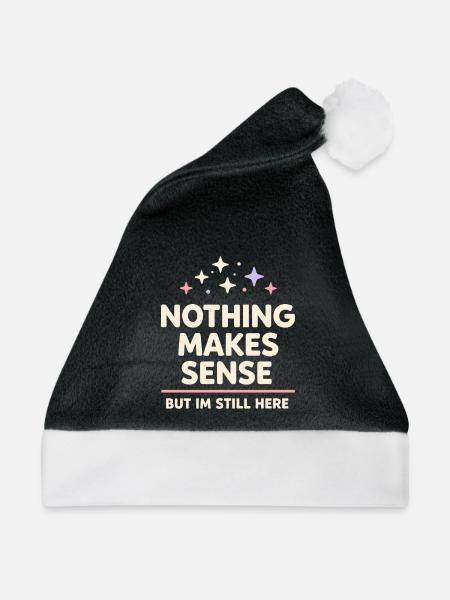 Existenzieller Humor, Nihilismus, Humor, - Weihnachtsmütze - Schwarz/Weiß