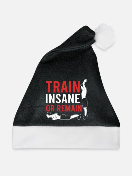 Fitnesstrainer Personal Trainer - Weihnachtsmütze - Schwarz/Weiß