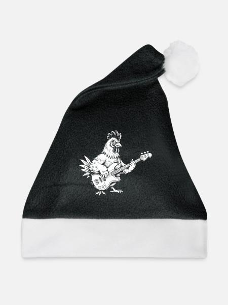 Nebelwald Silhouette Mono - Weihnachtsmütze - Schwarz/Weiß