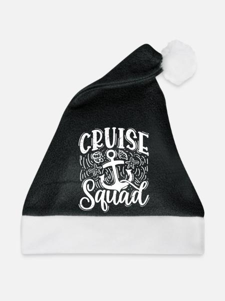 Cruise Squad - Weihnachtsmütze - Schwarz/Weiß - Vorne