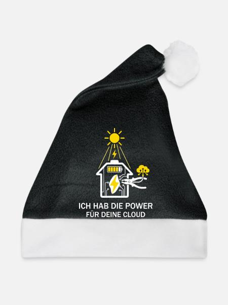 Solar Handwerker Cloud Power - Weihnachtsmütze - Schwarz/Weiß