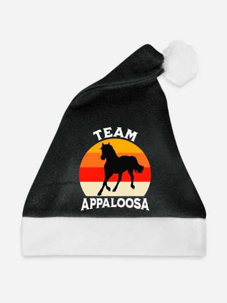Team Appaloosa - Weihnachtsmütze - Schwarz/Weiß - Vorne
