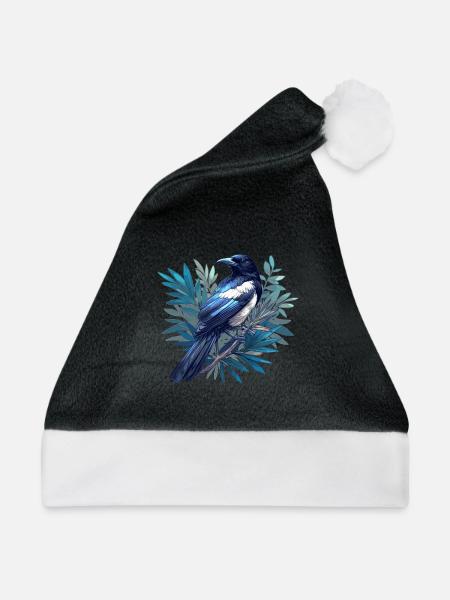 Elstern Elster - Weihnachtsmütze - Schwarz/Weiß