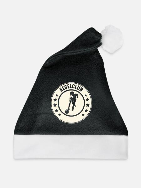 Kegeln - Weihnachtsmütze - Schwarz/Weiß