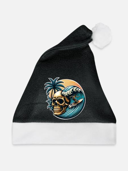 Surf - Weihnachtsmütze - Schwarz/Weiß