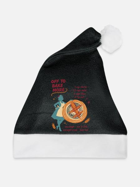 Sauerteigbrot Backen, Sauerteigbrot - Weihnachtsmütze - Schwarz/Weiß