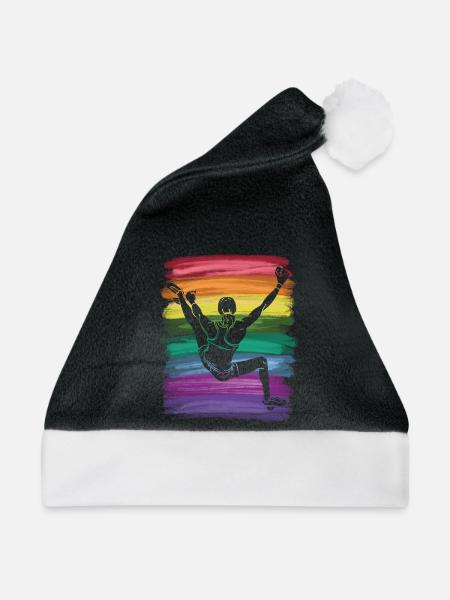 Boulderer Boulder Bouldern - Weihnachtsmütze - Schwarz/Weiß