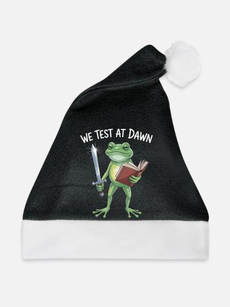 Dawn Test Froschritter - Weihnachtsmütze - Schwarz/Weiß