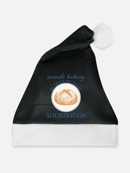 Sauerteigbrot Backbäcker Lokale Sauerteigära - Weihnachtsmütze - Schwarz/Weiß