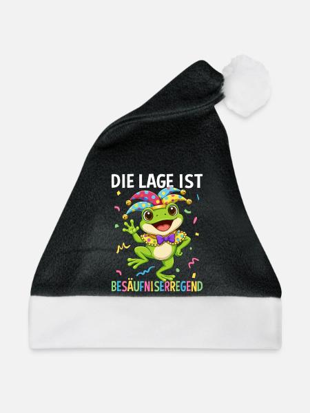 Die Lage Ist Besäufniserregend - Weihnachtsmütze - Schwarz/Weiß
