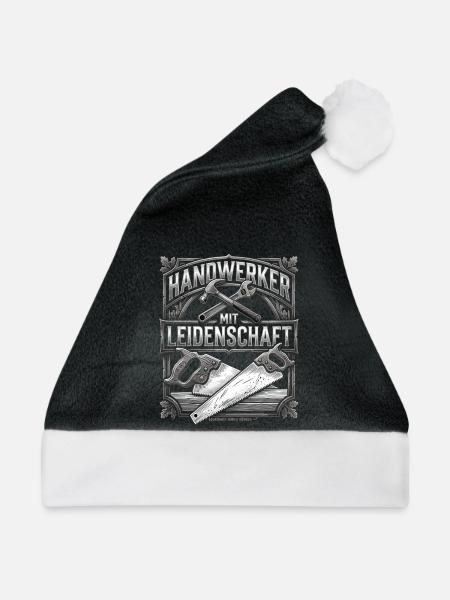 Handwerker Leidenschaft Qualität Tradition - Weihnachtsmütze - Schwarz/Weiß